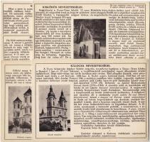 5db klf képeslap magyar városok nevezetességei