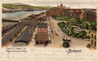 Budapest V. Ferenc József tér, litho