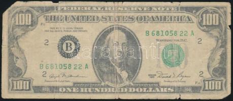 Amerikai Egyesült Államok 1981B 100$ "Benjamin Franklin" T:IV USA 1981B 100 Dollars "Benjamin Franklin" C:VG