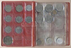 Kis hobbigyűjtemény vegyes fémpénzekkel, összesen 31db pénzérmével, közte 1947. 5Ft Ag "Kossuth" T:vegyes