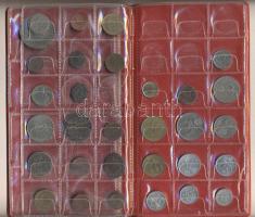 Kis hobbigyűjtemény vegyes fémpénzekkel albumban, összesen 31db pénzérmével, római pénzek is! T:vegyes