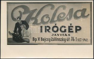 Kolesa írógép javítás / typewriter workshop s: Bódogh Béla (non pc)