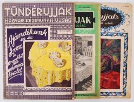 Három darab Tündérujjak újság 1926, 1927, 1932-ből.