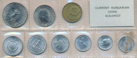 1980. 2f-10Ft 9db klf érmés forgalmi sor fóliatokban T:1