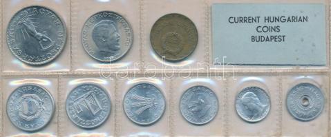 1975. 2f-10Ft 9db klf érmés forgalmi sor fóliatokban T:1