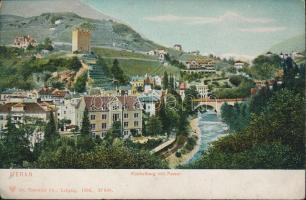 Meran with Küchelberg hill and Passer river (fa)