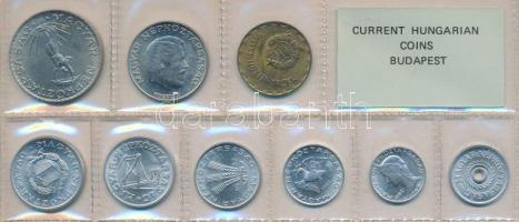 1982. 2f-10Ft 9db klf érmés forgalmi sor fóliatokban T:1