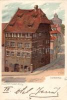 1898 Nürnberg Dürerhaus litho s: K. Mutter (Rb)