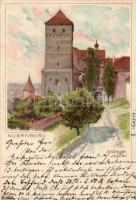 1898 Nürnberg Heather tower litho (Rb)