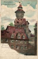 Nürnberg Schmied street litho (Rb)