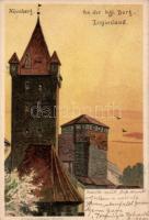 1898 Nürnberg castle litho (Rb)