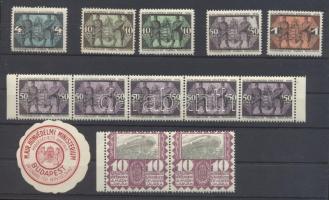 13 db I. világháborús segélybélyeg