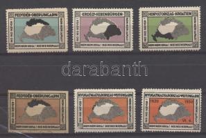 6 db klf Irredenta levélzáró