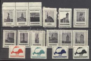 16 db klf Irredenta levélzáró