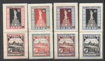 8 db klf Irredenta levélzáró