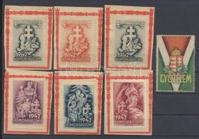 7 db II. Világháborús segélybélyeg