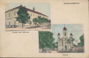 Kunszentmárton elemi iskola, templom