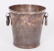 Mini alpakka pezsgősvödör / 
Nickel silver champagne bucket, 10cm, d: 11cm