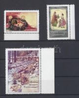 2002-2006 Bozó- lapok 3 db levélzáró (ívszéllel)