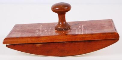 Régi nagy fa tapper /  Vintage wooden ink blotter, 17x9cm