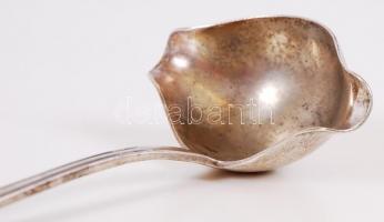 Alpakka szószoskanál és 2db cukorfogó / 
Vintage sauce spoon and sugar tongs from nickel silver, 17c...