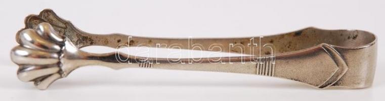 Alpakka szószoskanál és 2db cukorfogó / 
Vintage sauce spoon and sugar tongs from nickel silver, 17c...