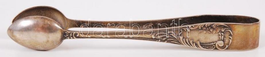 Alpakka szószoskanál és 2db cukorfogó / 
Vintage sauce spoon and sugar tongs from nickel silver, 17c...