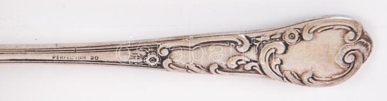 Alpakka szószoskanál és 2db cukorfogó / 
Vintage sauce spoon and sugar tongs from nickel silver, 17c...