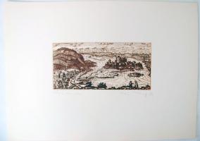 Két darab rézkarc, Weisz Zsuzsa (1925-): Mo. borvidékei, Tokaj, rézkarc, papír, jelzettek, 18×29 cm