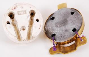 Régi réz retesz és villanykapcsoló / 
Vintage brass latch and light switch