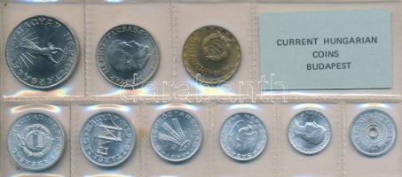1977. 2f-10Ft 9db klf érmés forgalmi sor fóliatokban T:1