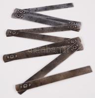cca 1930 Régi acél colstok /  Steel folding ruler