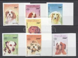 Nemzetközi bélyegkiállítás, Új-Zéland: Kutyák ívszéli vágott sor, International stamp exhibition in New Zealand: Dogs imperforated margin set