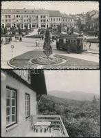 1955-1978 24 db fekete-fehér magyar városképes lap kisebb településekről, kifejezetten érdekes témák...