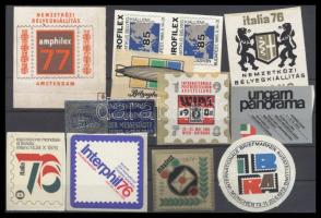 12 db Bélyegkiállítási matrica