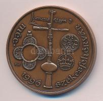 Fritz Mihály (1947-) / Szabó Géza (1939-) 1996. "MÉE Székesfehérvár - III. Béla" Br emlékérem (42,5mm) T:1