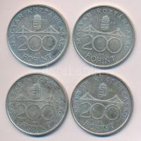 1994. 200Ft Ag "Deák" (4x) T:vegyes