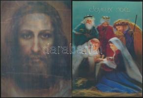 3 db vallási tematikájú dimenziós lap