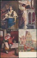 29 db régi művészlap