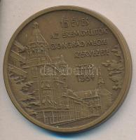 Fritz Mihály (1947-) 1984. "15 éves az Éremgyűjtők Csongrád Megyei Szervezete szeged" Br e...