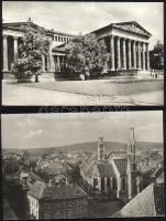 Kb 200 db modern, fekete-fehér, magyar városképes lap