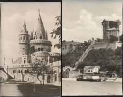 Kb 200 db modern, fekete-fehér, magyar városképes lap