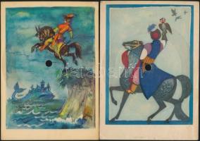 10 db lengyel hanglemez képeslap