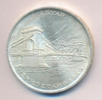 1956. 20Ft Ag "Tízéves a Forint / Lánchíd" T:2