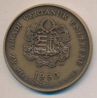 Bognár György (1944-) 1990. "MÉE Gyöngyösi Csoport - Aradi Vértanúk / Lázár Vilmos" Br eml...