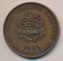 Bognár György (1944-) 1989. "MÉE Gyöngyösi Csoport - Aradi Vértanúk / Poeltenberg Ernő" Br...