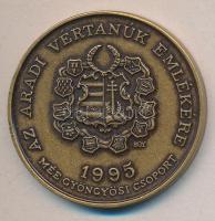 Bognár György (1944-) 1988. "MÉE Gyöngyösi Csoport - Aradi Vértanúk / Török Ignác" Br emlé...