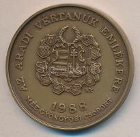 Bognár György (1944-) 1988. "MÉE Gyöngyösi Csoport - Aradi Vértanúk / Knézich Károly" Br e...