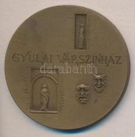 Lapis András (1942-) DN. "Gyulai Várszínház" Br emlékérem (42,5mm) T:1