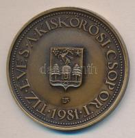 Lapis András (1942-) /ÁPV 1981. "MÉE Kiskőrös - 10 éves a kiskőrösi csoport" Br emlékérem ...